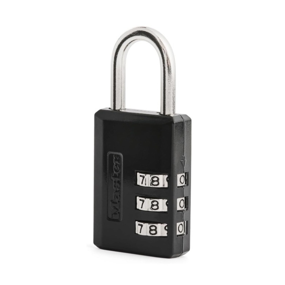 Master Lock 647D Black Combination Padlock, Indoor Gym‎ Locker Lock with Customi